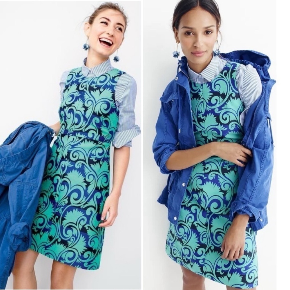 J. Crew Vineyard Jacquard Dress